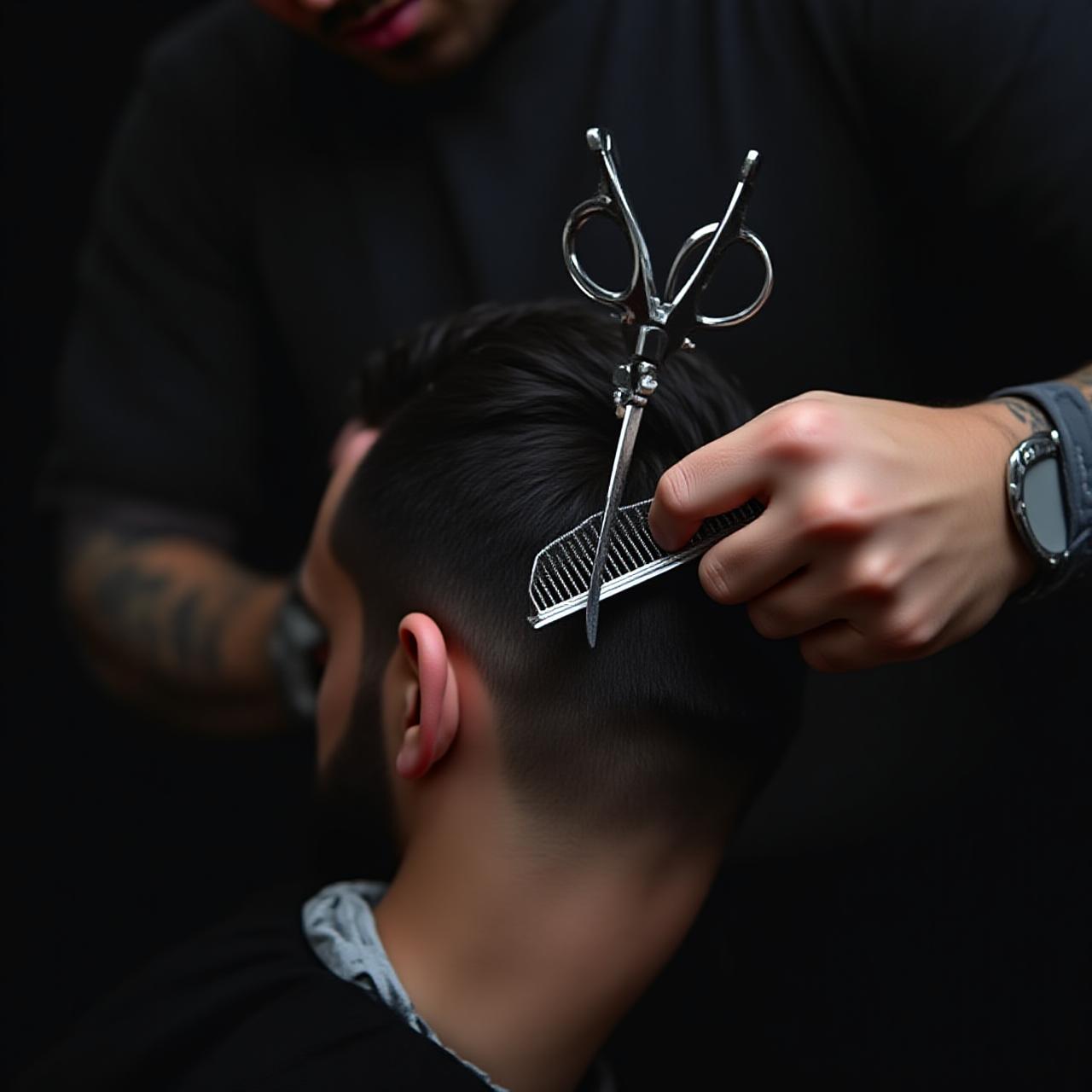 Marc Legrand en plein travail de précision